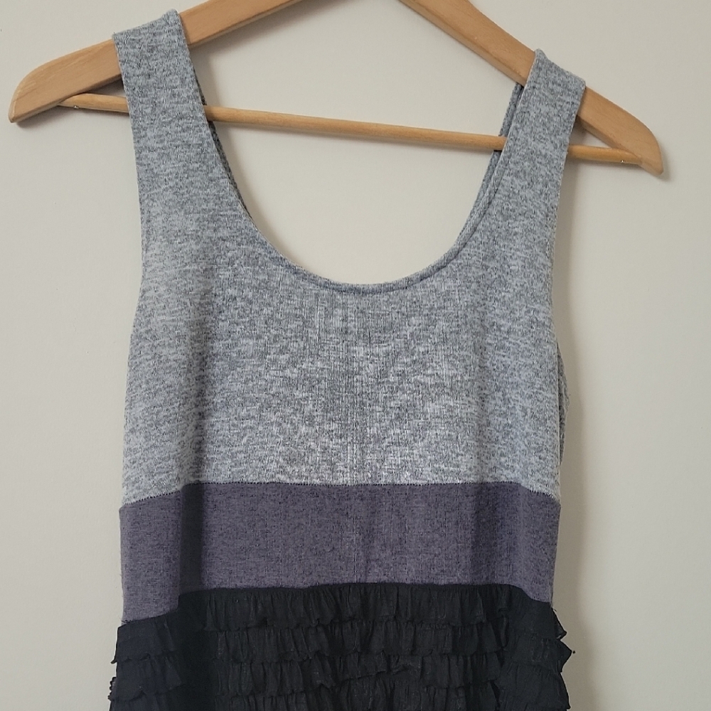 Dots Gray and Purple Women's Tank Top